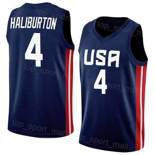 Tyrese Haliburton YOUTH KIDS USA Basketball Olympic Nike Jersey