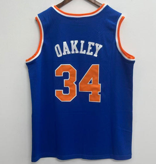 Charles Oakley YOUTH New York Knicks Official NBA Jersey blue