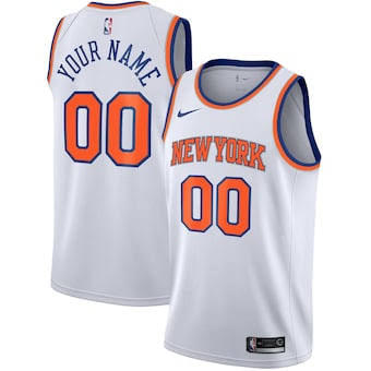 Choose Any Name & Number New York Knicks YOUTH Kids Official NBA Jersey white