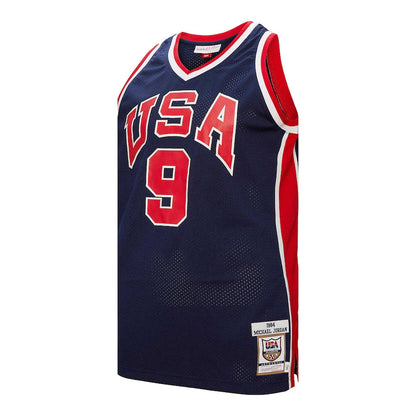 Michael Jordan YOUTH KIDS 1984 USA Basketball Olympic Mitchell & Ness Jersey blue