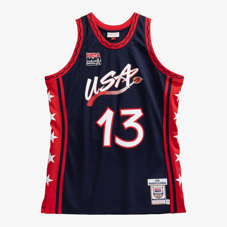 Shaquille O’Neal YOUTH KIDS 1996 USA Basketball Olympic Mitchell & Ness Jersey