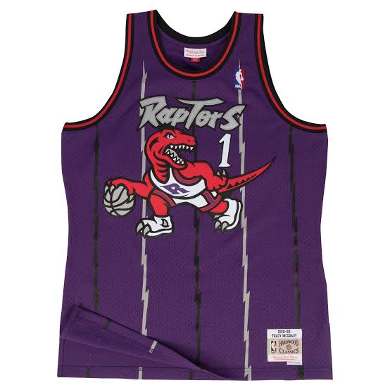 Tracy McGrady YOUTH KIDS Toronto Raptors Jersey Mitchell & Ness