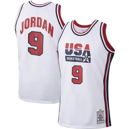 Michael Jordan YOUTH KIDS USA Basketball Olympic Dream Team Mitchell & Ness Jersey white