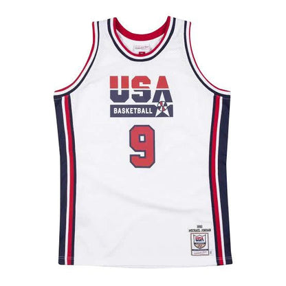 Michael Jordan YOUTH KIDS USA Basketball Olympic Dream Team Mitchell & Ness Jersey white
