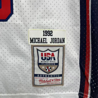 Michael Jordan YOUTH KIDS USA Basketball Olympic Dream Team Mitchell & Ness Jersey white