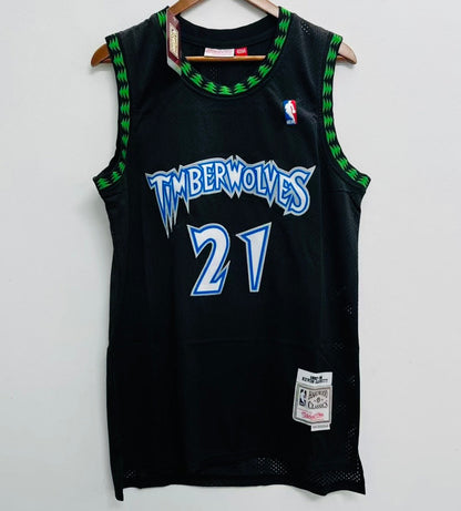 Kevin Garnett Minnesota Timberwolves YOUTH Official NBA Mitchell & Ness Jersey black