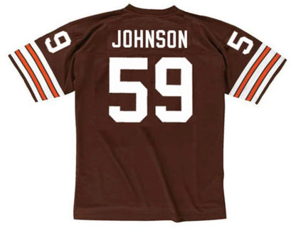 Mike Johnson Cleveland Browns Official NFL Mitchell & Ness Jersey