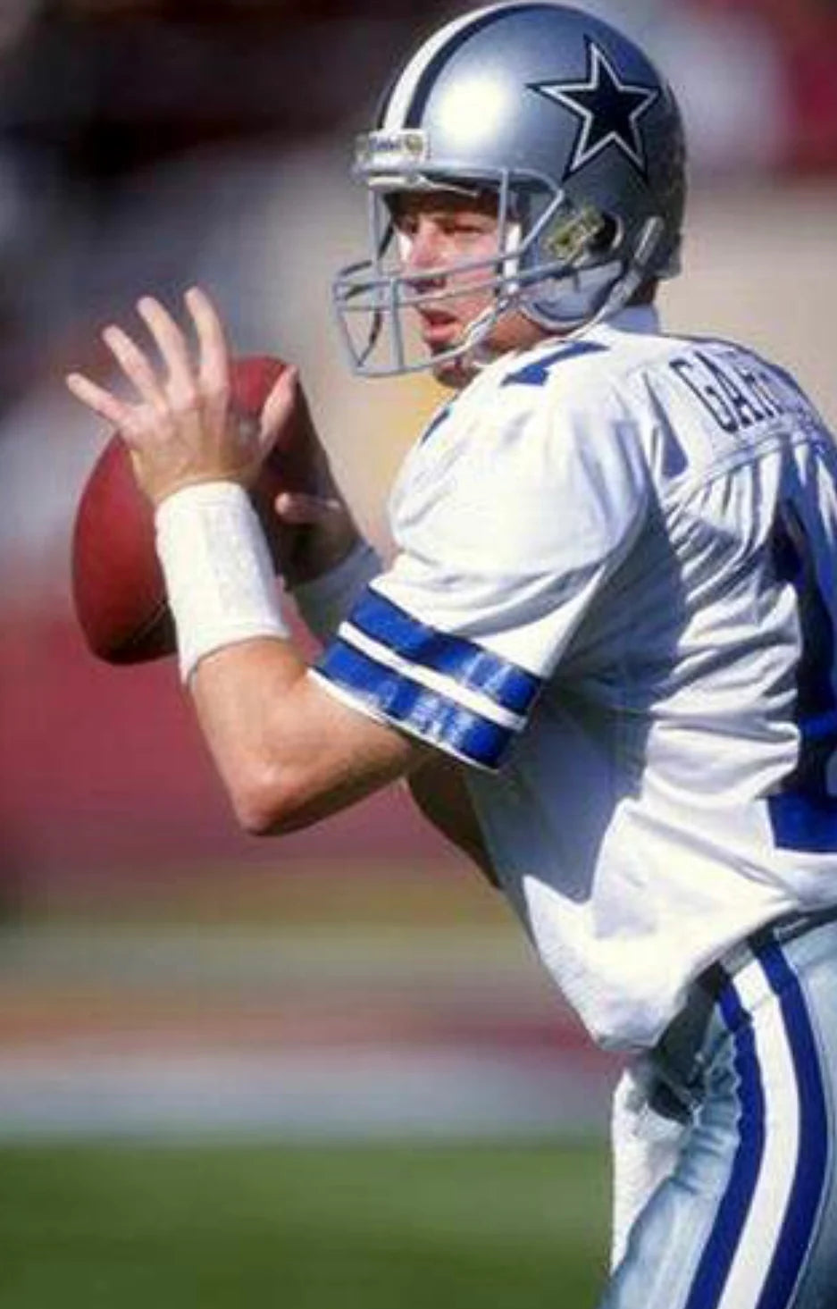 Jason Garrett Dallas Cowboys 1994 Official NFL Jersey white Mitchell & Ness