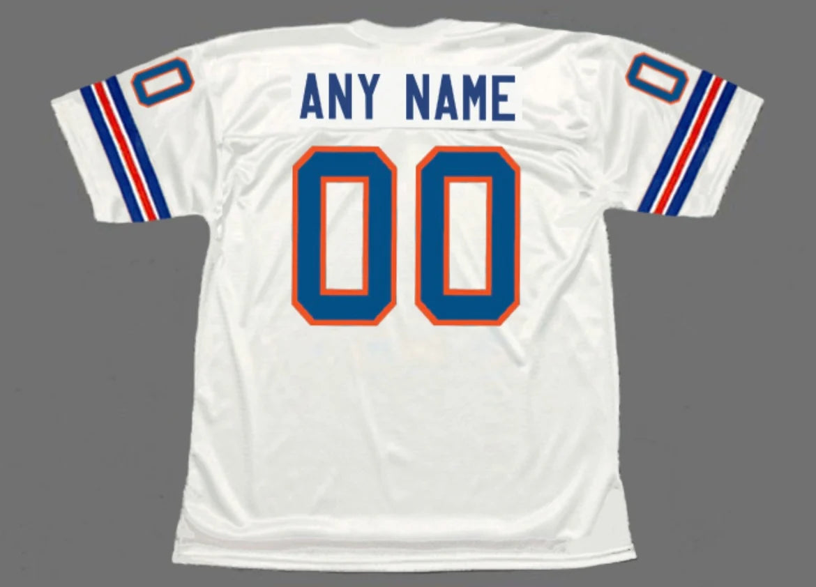 Any name & Number customized Denver Broncos NFL Mitchell & Ness Jersey white