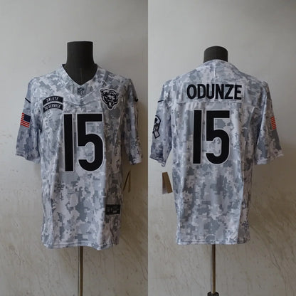 Rome Odunze Chicago Bears 2024 military salute to service Jersey Nike