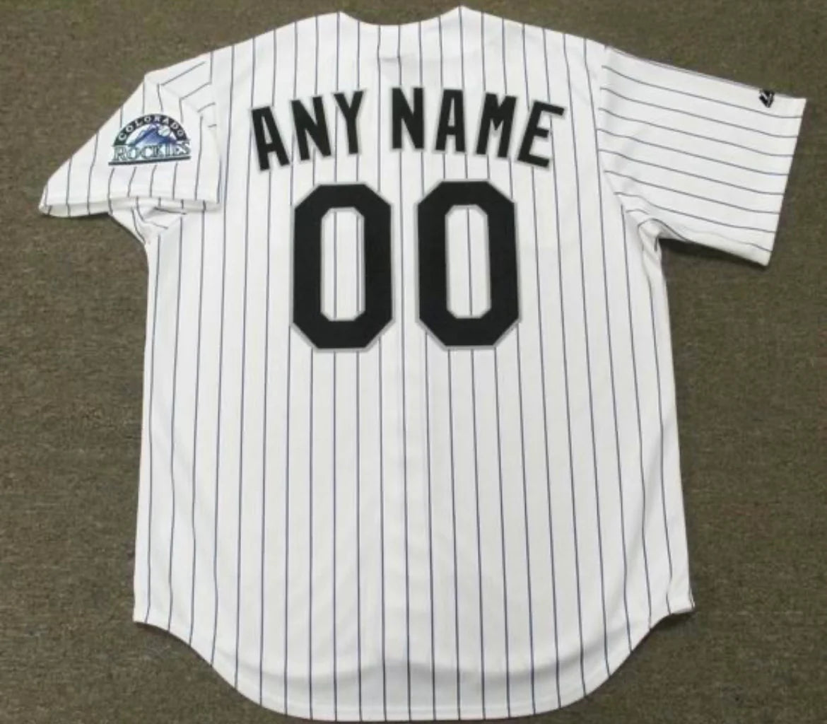 Any name & Number Custom Colorado Rockies Official MLB Majestic Jersey