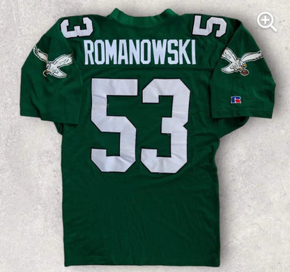 Bill Romanowski Philadelphia Eagles NFL Mitchell & Ness Jersey Green