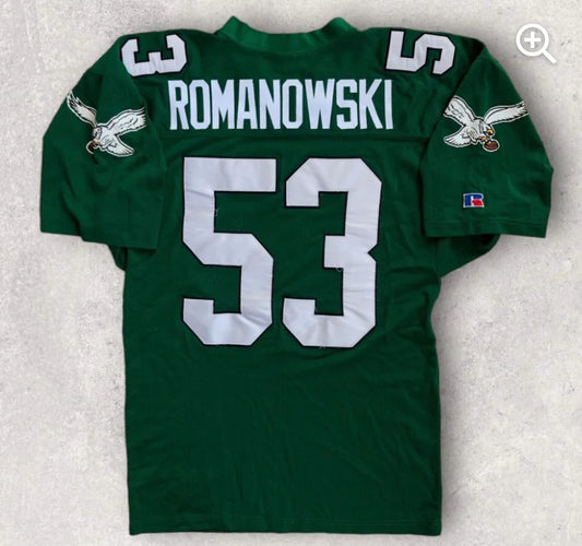 Bill Romanowski Philadelphia Eagles NFL Mitchell & Ness Jersey Green