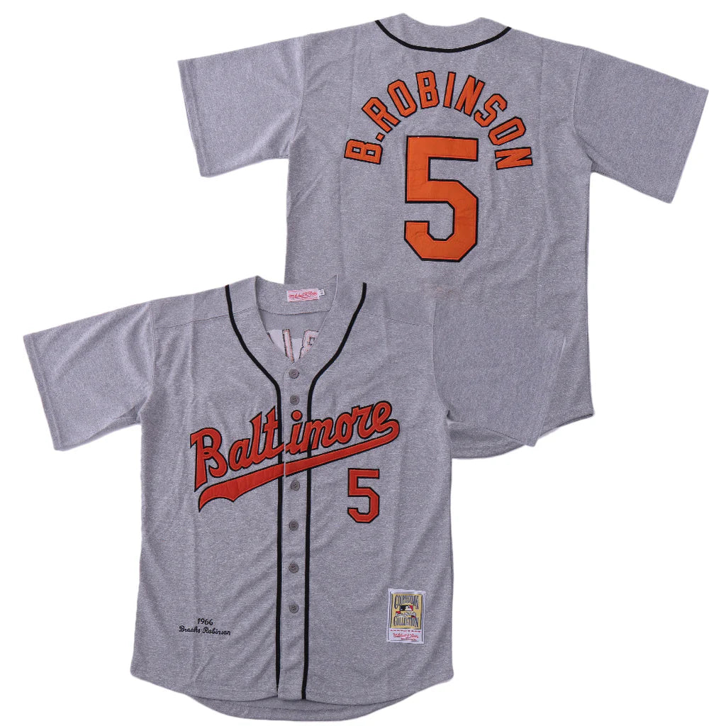 Brooks Robinson Baltimore Orioles Jersey gray