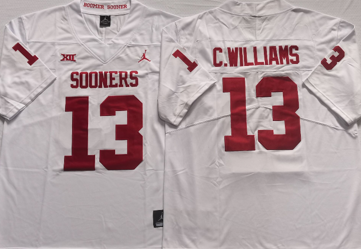 Caleb Williams Oklahoma Sooners Jersey Nike & numbers White