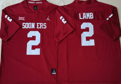CeeDee Lamb Oklahoma Sooners Jersey Nike Stitched letters & numbers