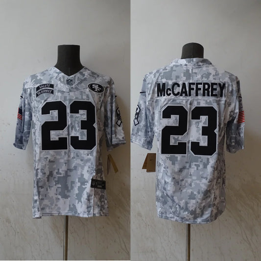 Christian McCaffrey San Francisco 49ers Nike 2024 NFL Salute to Service Jersey