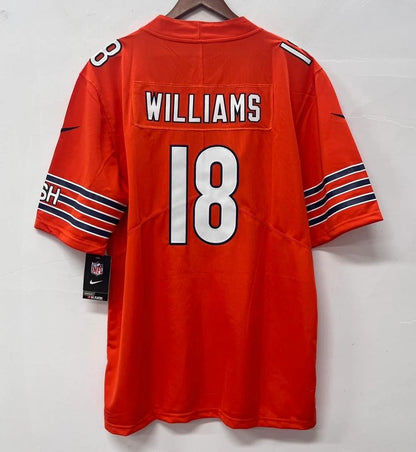 Caleb Williams Chicago Bears Official NFL Nike Jersey Orange