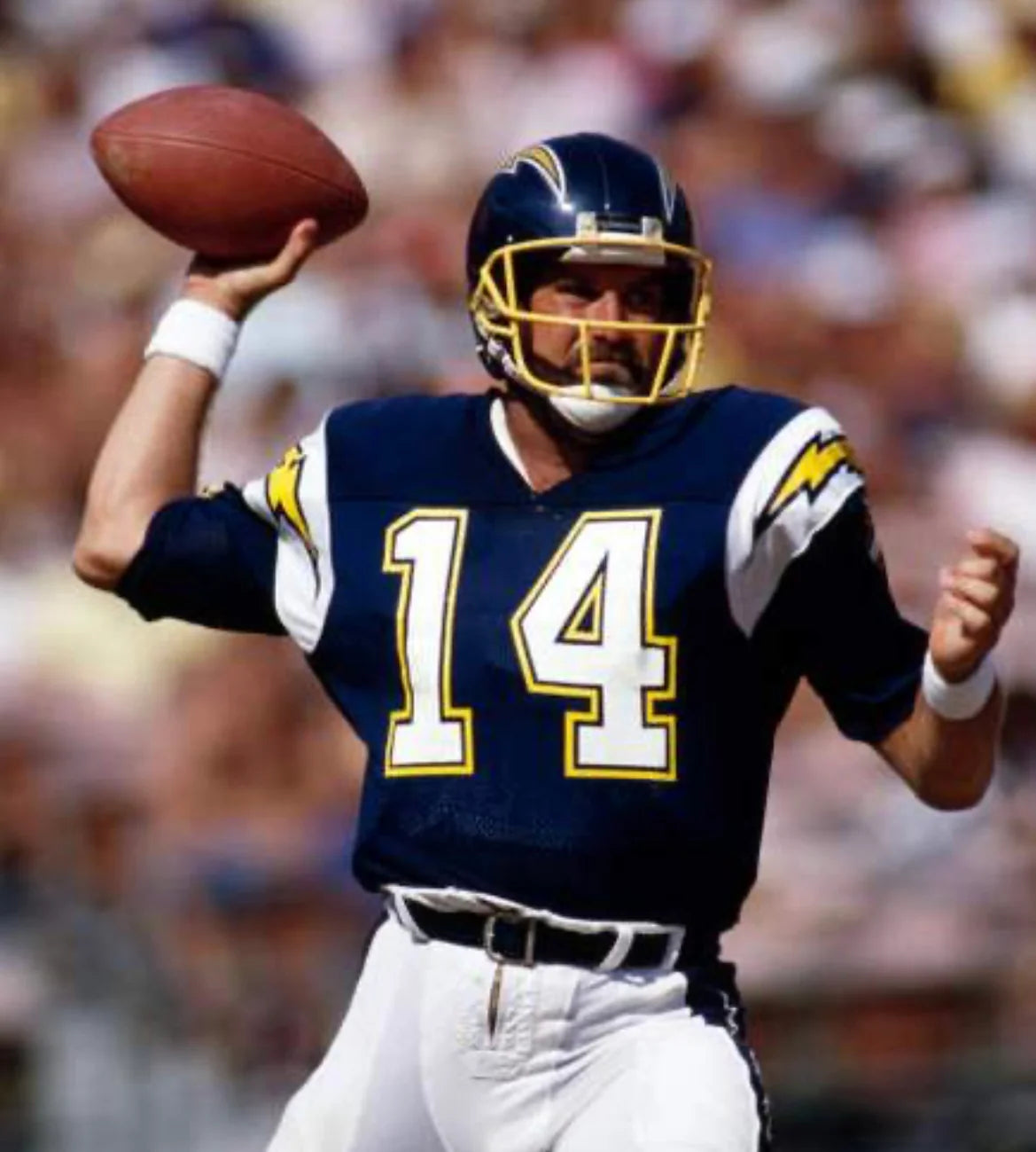 Dan Fouts San Diego Chargers Jersey Mitchell & Ness blue