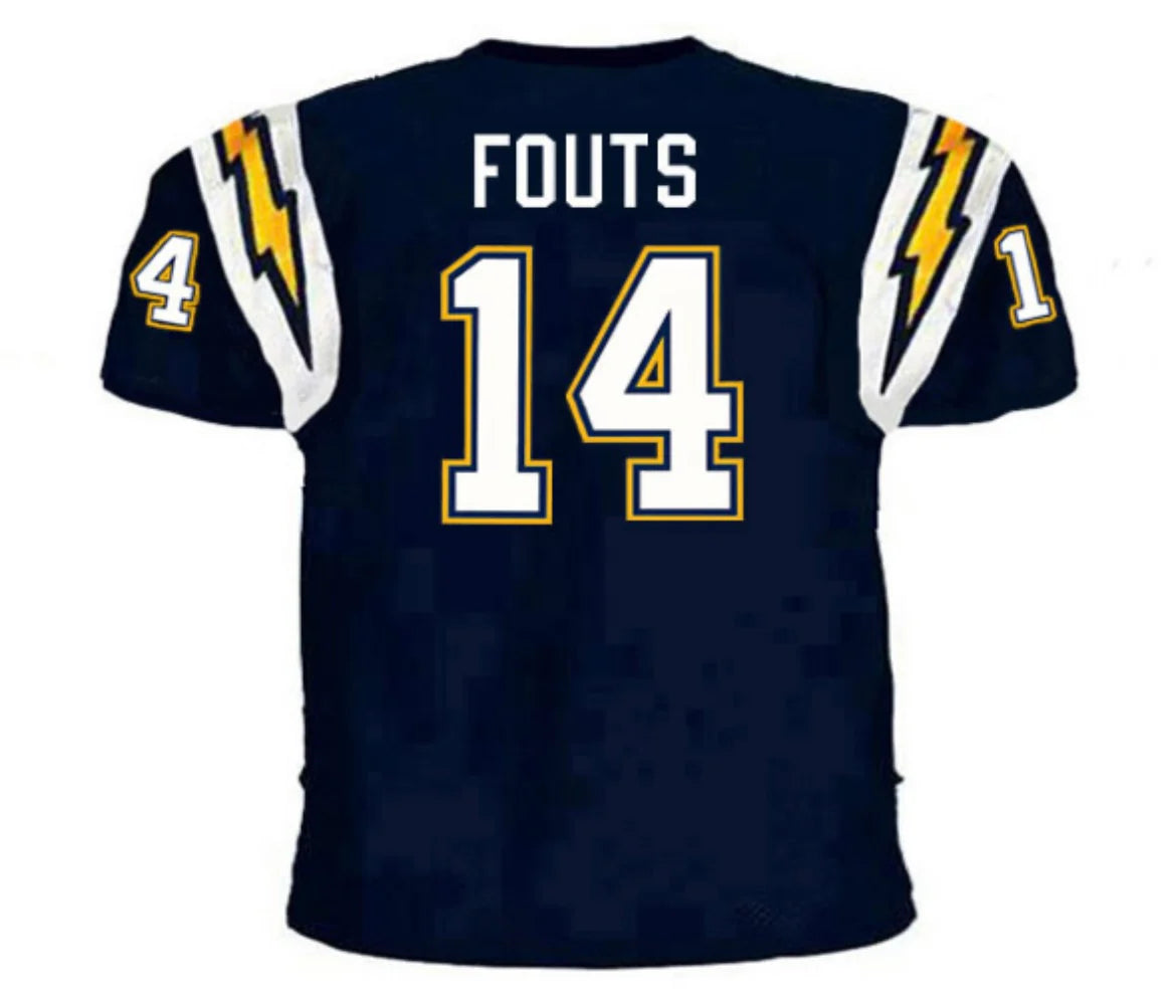 Dan Fouts San Diego Chargers Jersey Mitchell & Ness blue