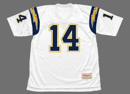Dan Fouts San Diego Chargers Jersey Mitchell & Ness white