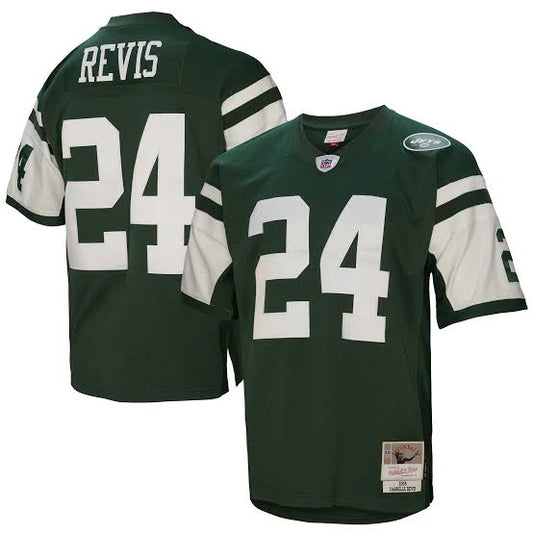 Darrelle Revis New York Jets Official NFL Mitchell & Ness Jersey Retro Green