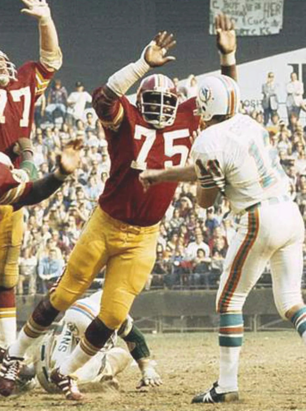 Deacon Jones Washington Redskins Commanders Official NFL Mitchell & Ness Jersey