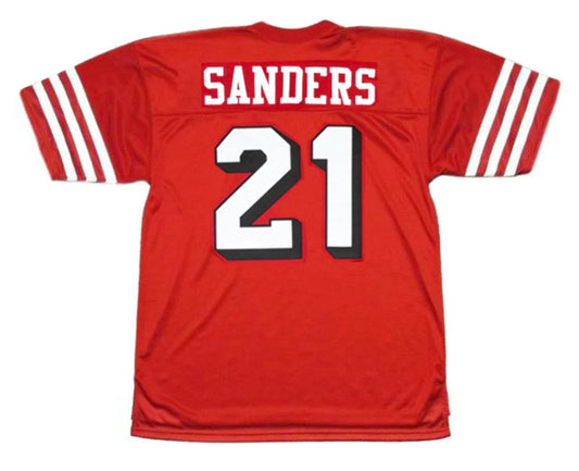 Deion Sanders San Francisco 49ers Jersey 1994 Mitchell & Ness Red