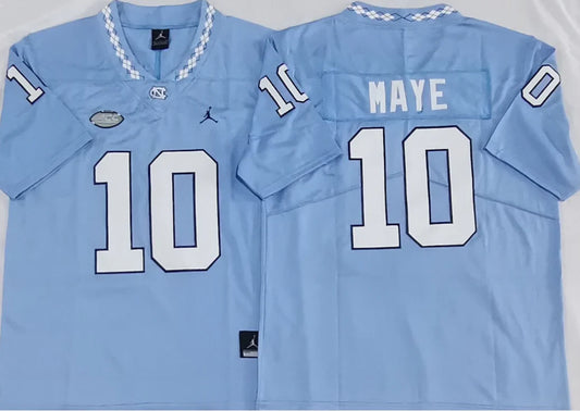 Drake Maye North Carolina Tar Heels Jersey blue