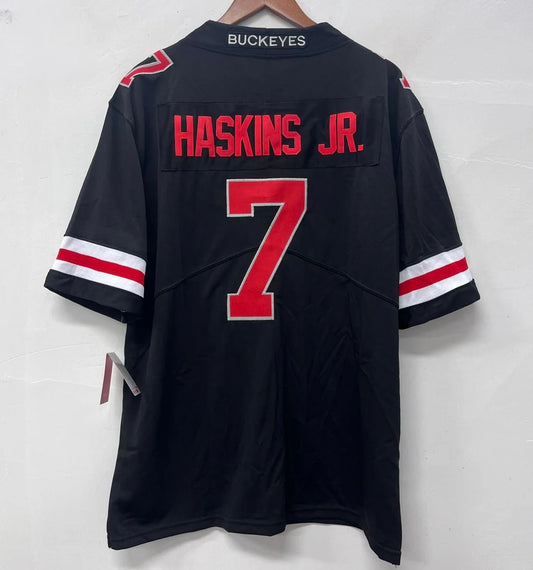 Dwayne Haskins Jersey Ohio State Buckeyes Jersey Black with red letters