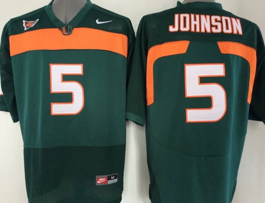 Dwayne Johnson The Rock Miami Hurricanes Jersey NIKE