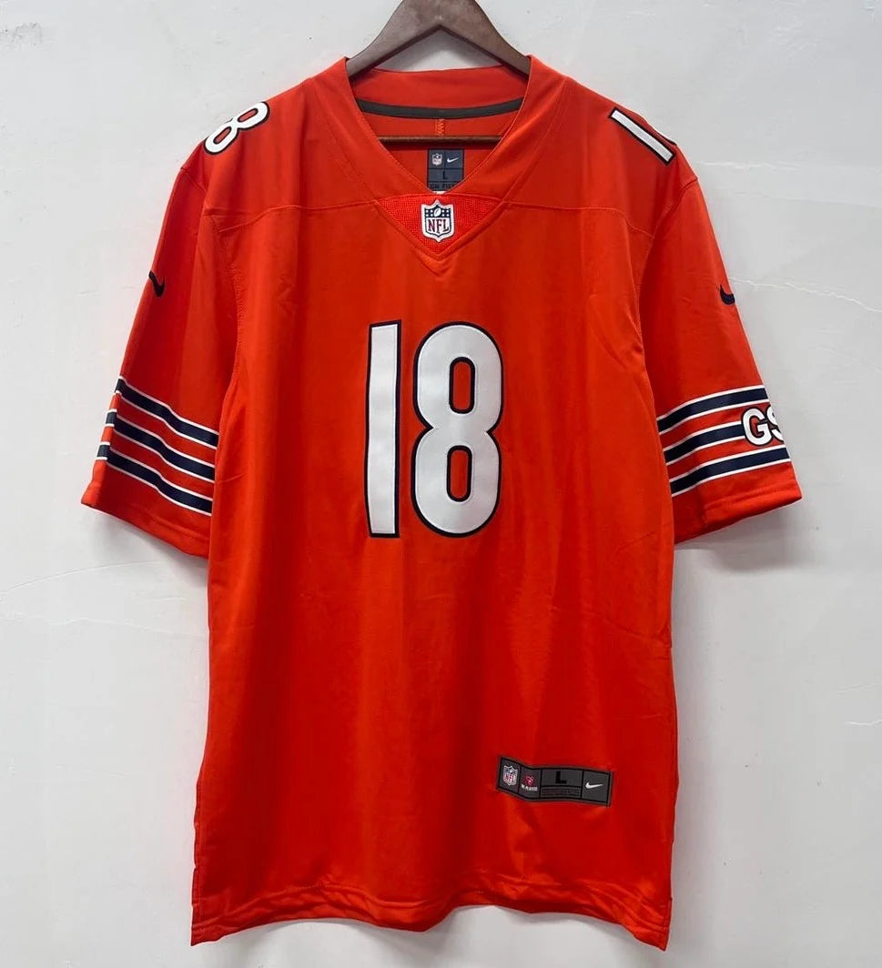 Caleb Williams Chicago Bears Official NFL Nike Jersey Orange