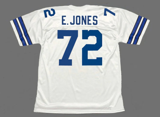 Ed Too Tall Jones Dallas Cowboys Official NFL Jersey White Mitchell & Ness White