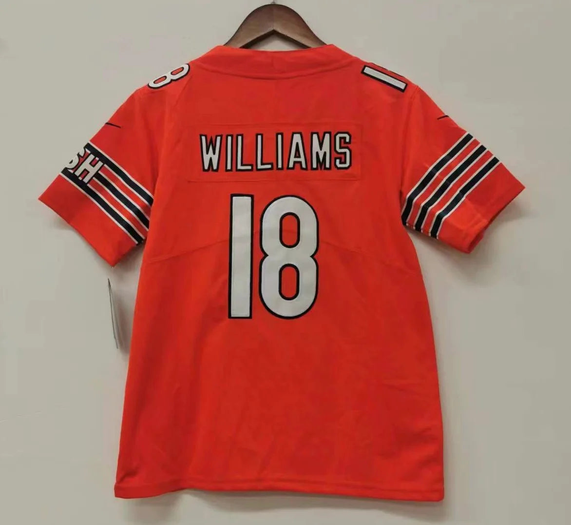 Caleb Williams YOUTH KIDS Chicago Bears Official NFL Nike Jersey Orange