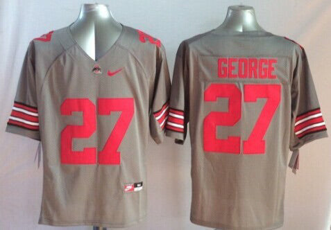 Eddie George Ohio State Buckeyes Jersey Gray Nike