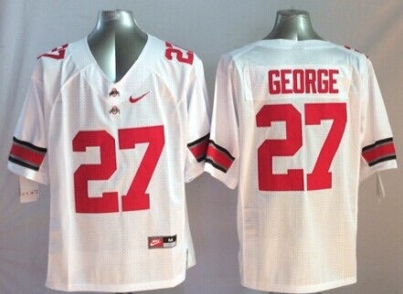 Eddie George Ohio State Buckeyes Jersey White Nike
