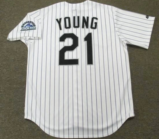 Eric Young Colorado Rockies Official MLB Majestic Jersey