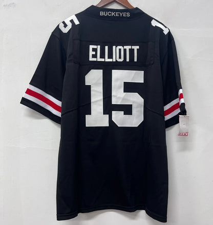 Ezekiel Elliott Jersey Ohio State Buckeyes Jersey Black