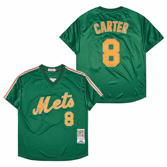 Gary Carter New York Mets Jersey Mitchell & Ness St. Patrick’s Day green
