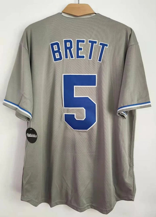 George Brett Kansas City Royals Jersey Gray