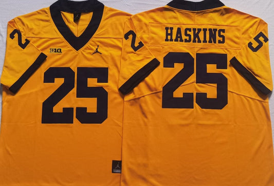 Hassan Haskins Michigan Wolverines Jersey yellow