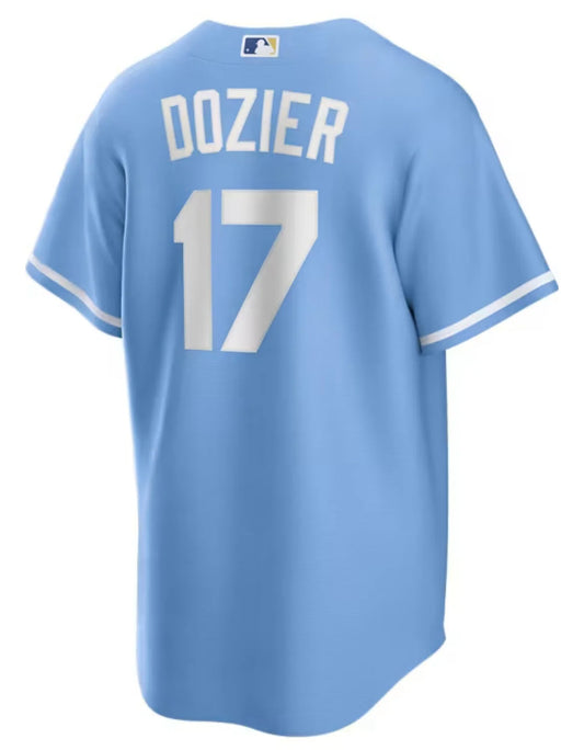 Hunter Dozier Kansas City Royals Jersey Nike blue