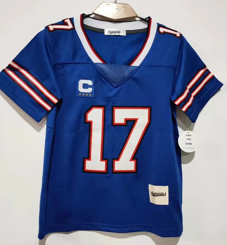 Josh Allen BLUE YOUTH Buffalo Bills Jersey Classic Authentics