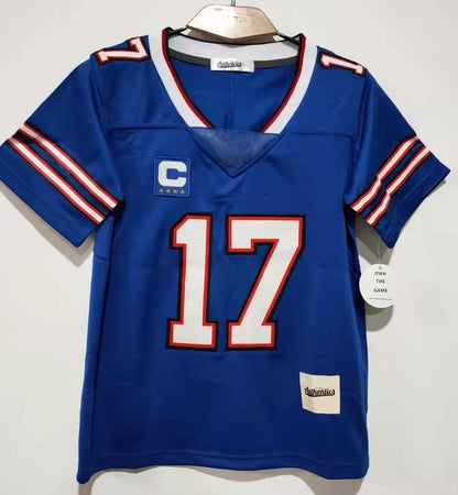 Josh Allen BLUE YOUTH Buffalo Bills Jersey Classic Authentics