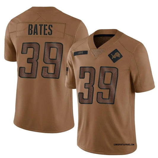 Jake Bates Detroit Lions Official NFL Nike Salute to Service Jersey Khaki