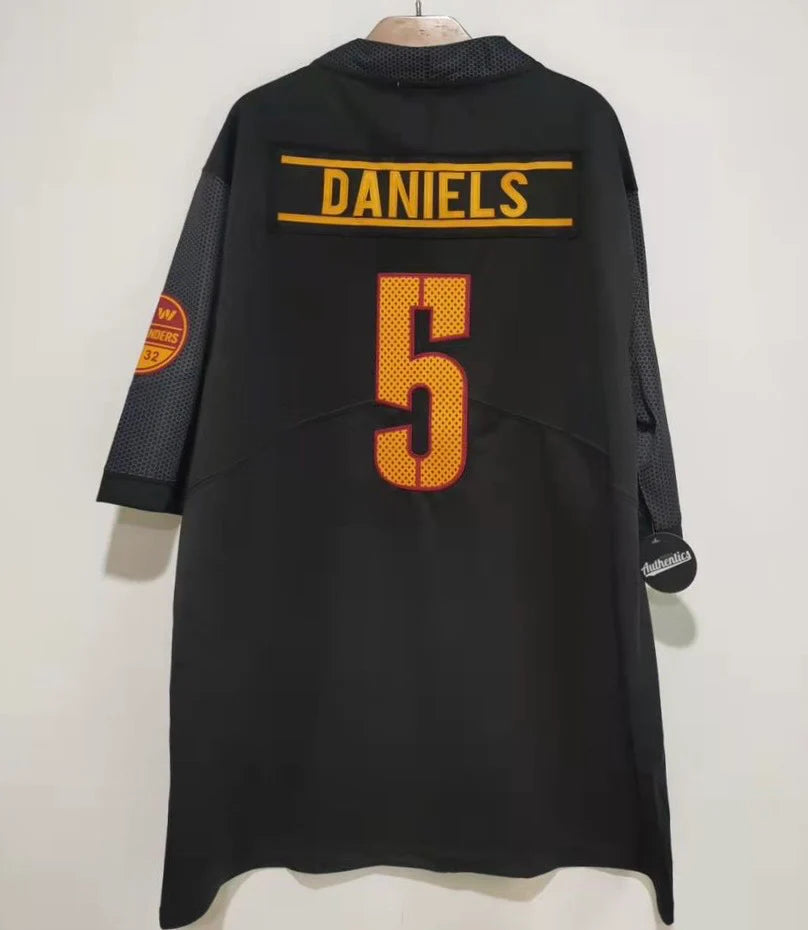 Jayden Daniels Washington Commanders Jersey Classic Authentics Black