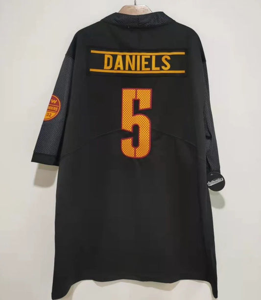 Jayden Daniels Washington Commanders Jersey Classic Authentics Black