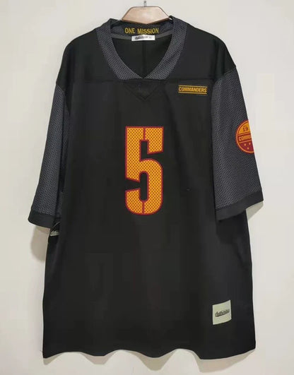 Jayden Daniels Washington Commanders Jersey Classic Authentics Black