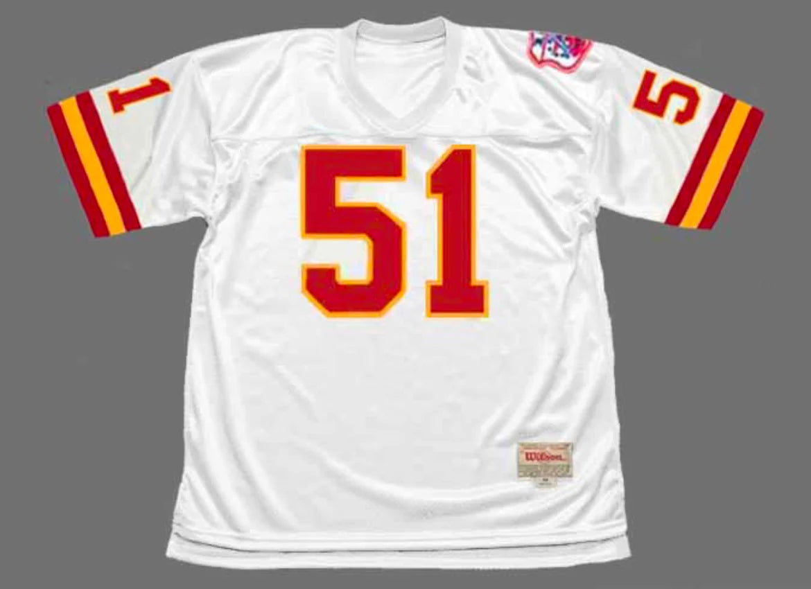 Jim Lynch 1969 Kansas City Chiefs NFL Mitchell & Ness Jersey white