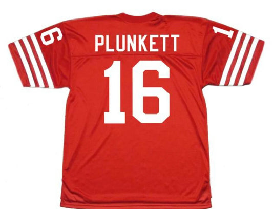 Jim Plunkett San Francisco 49ers Jersey Custom made by Mitchell & Ness Red